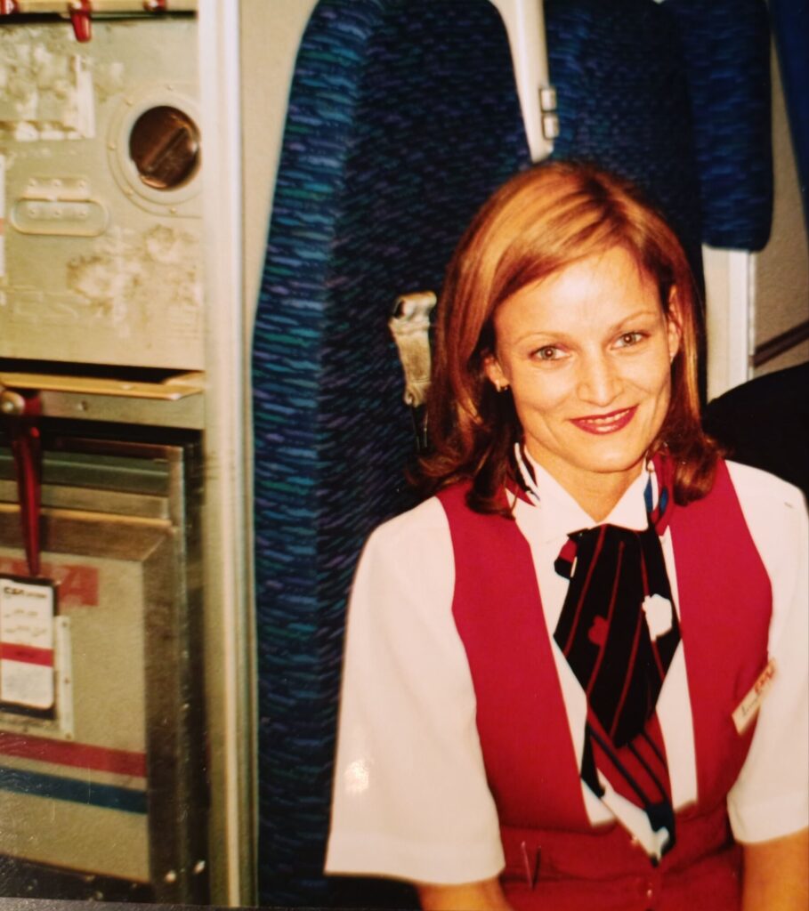Dnes už historické foto :-) z února 2002. Na palubě A310 z New Yorku do Prahy.